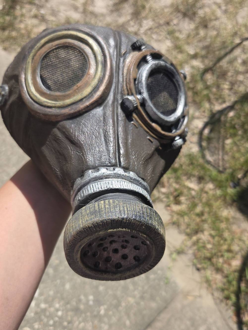 Halloween Cosplay Steampunk Latex Rubber Gas Mask #steampunk #military #gasmas